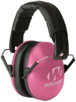 Walkers Game Ear Walker's Small Passive Folding Ear Muffs- Pink 23dB NRR