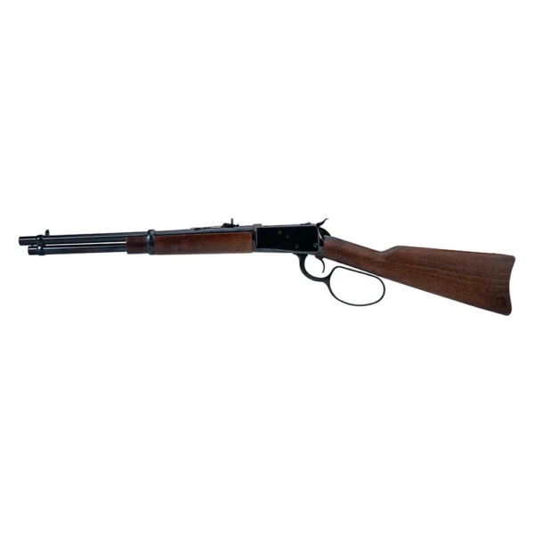 Heritage 92 Lever Action Rifle, right-side view with black barrel, receiver and brown wood stock