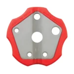 REAL AVID SMART BENCH BLOCK, top view of gray block with red rim and multiple circular openings