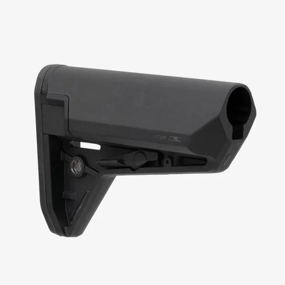 primary-55202 MAGPUL MOE SL-S STK MIL-SPEC, black right-side view with angled buttpad