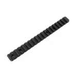 Talley Picatinny Base for Tikka T3/T3X Standard Length, black rail shown diagonally from above