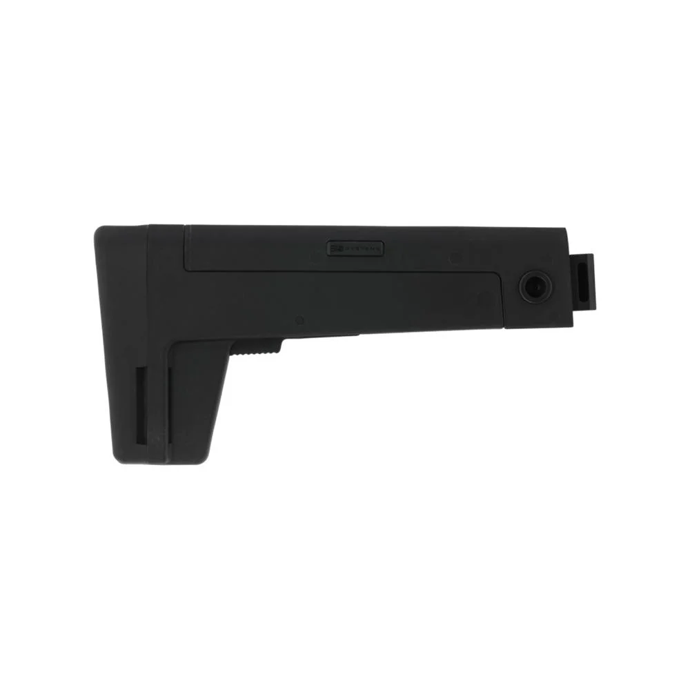 primary-55259 B5 Systems B5 AK Stock, black right-side view with angular butt and mounting opening