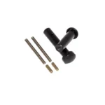 CMMG AR15 HD Pivot and Takedown Pins, black pins with silver springs and brass detents