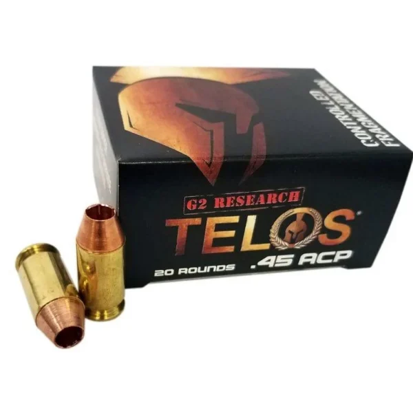 G2 Research Inc. G2 Research TELOS Handgun Ammunition .45 ACP 160 gr HP 920 fps 20/ct