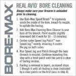 Real Avid Bore-Max Speed Jag Patches Refill Pack 4'' L 9mm Luger - .45 cal