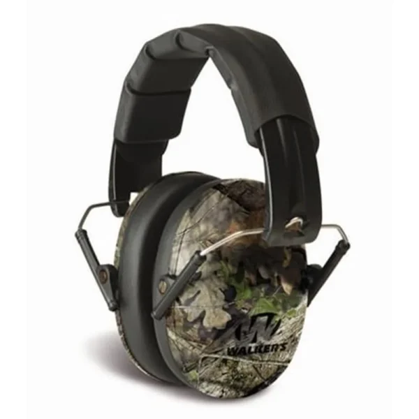 Walkers Game Ear Walker's Pro Low Profile Folding Passive Earmuff- Mossy Oak