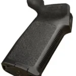 MAGPUL MOE AR GRIP BLK black textured pistol grip, angled side view