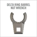REAL AVID MSTR FIT DELTA RING WRENCH gray wrench head, front view with curved jaw and square drive hole