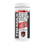 Real Avid Tri-Max CLP Gun Wipes 60ct white cylindrical container with black and red label, front view
