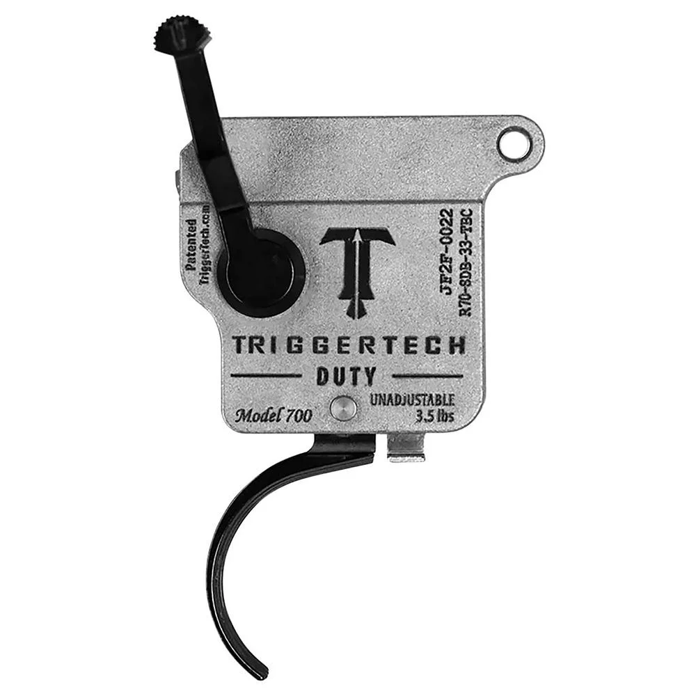 primary-55461 TriggerTech Duty Trigger Rem 700 Right Hand Curved Black With Bolt Release
