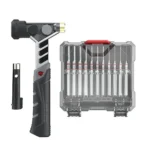 Real Avid Hammer and Accu-Punch Set, black and gray hammer with punch set in clear case