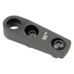 Midwest M-LOK QD Sling Attachment, angled top view of black mount with QD socket and two screws