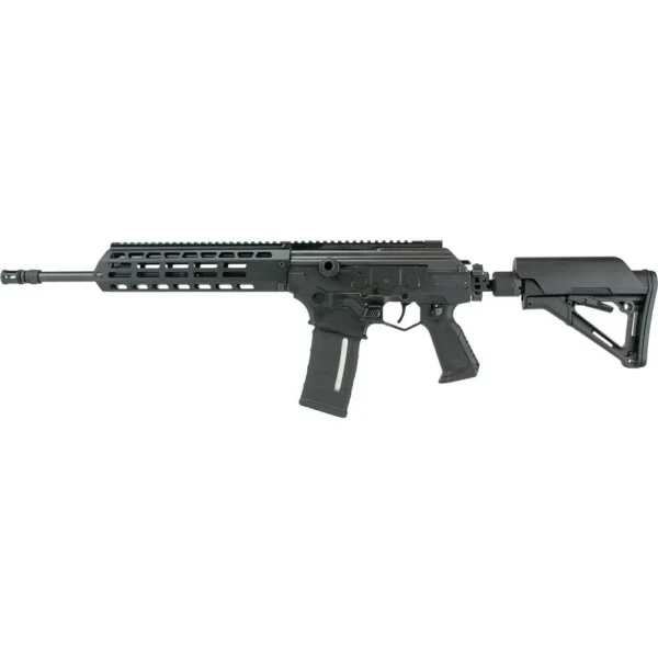 IWI GALIL ACE G2, black right-side view with straight magazine, handguard and adjustable stock
