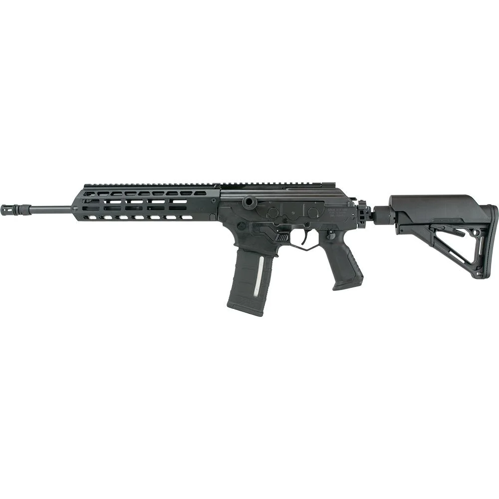 primary-55602 IWI GALIL ACE G2, black right-side view with straight magazine, handguard and adjustable stock