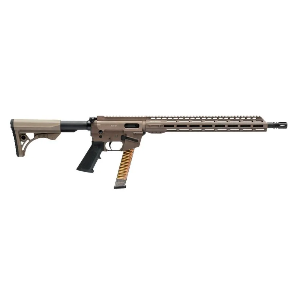 primary-55618 Freedom Ordnance FX9 AR Rifle 9mm Luger 33rd Magazine 16" Barrel FDE