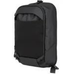 Fechheimer-Vertx Vertx Urban Ghost 10L Sling Bag Black front view with large panel and top zippers
