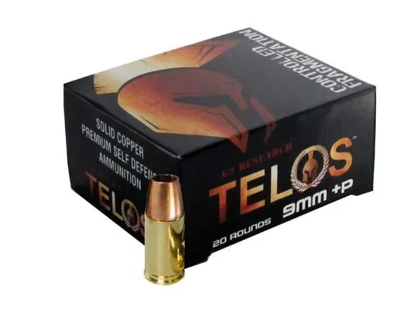 G2 Research Inc. G2 Telos Handgun Ammunition 9mm Luger(+P) 92 gr Frangible 1250 fps 20/ct