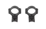 Leupold LEUP BC SAV 10/110 black two-piece scope rings shown from the front
