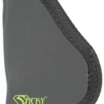 Sticky Holsters Medium Sticky Pocket Holster, black, side view with bound fabric edge
