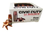 G2 Research Inc. G2 Research Civic Duty Handgun Ammunition 9mm Luger