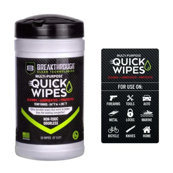 The Allen Company Inc. Breakthrough Clean Technologies Multi-Purpose CLP Quick Wipes 5"x6" 50/ct