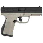 FMK Firearms Inc. FMK Firearms 9C1G2 FAT Handgun 9mm 14/rd 4" Barrel Titanium Grey Grip with Black Slide