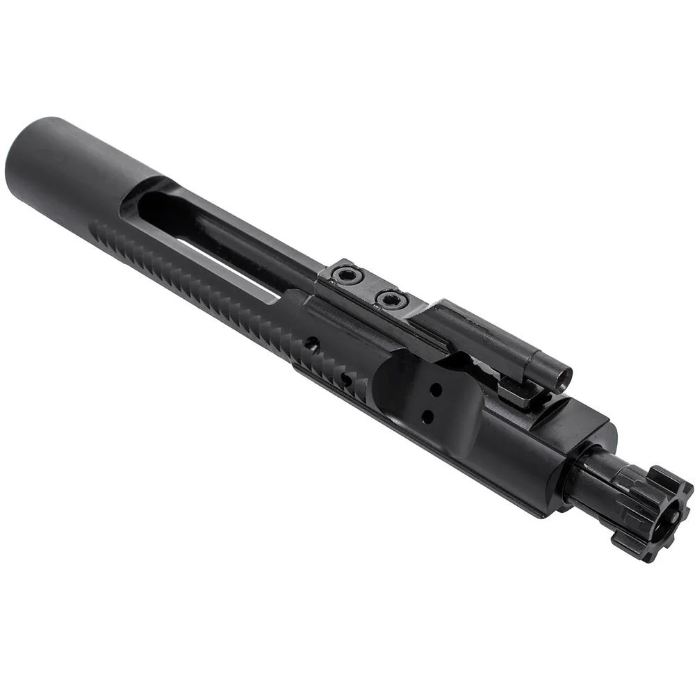 primary-55845 CMMG M16 Bolt Carrier Group Semi-Auto, black angled side view with bolt and carrier visible