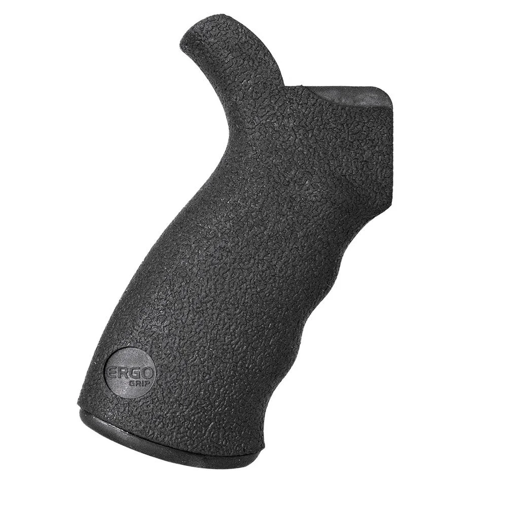 primary-55847 ERGO SUREGRIP AR GRIP KIT, black textured grip in right-side view with curved finger shelf