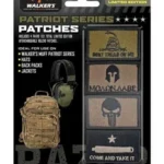 Walkers Game Ear Walker's Patch Kit Come and Take It, front view of four patches in retail pack