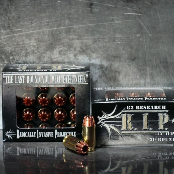 G2 Research Inc. G2 Research R.I.P. Handgun Ammunition .45 ACP 162 gr HP 1020 fps 20/ct