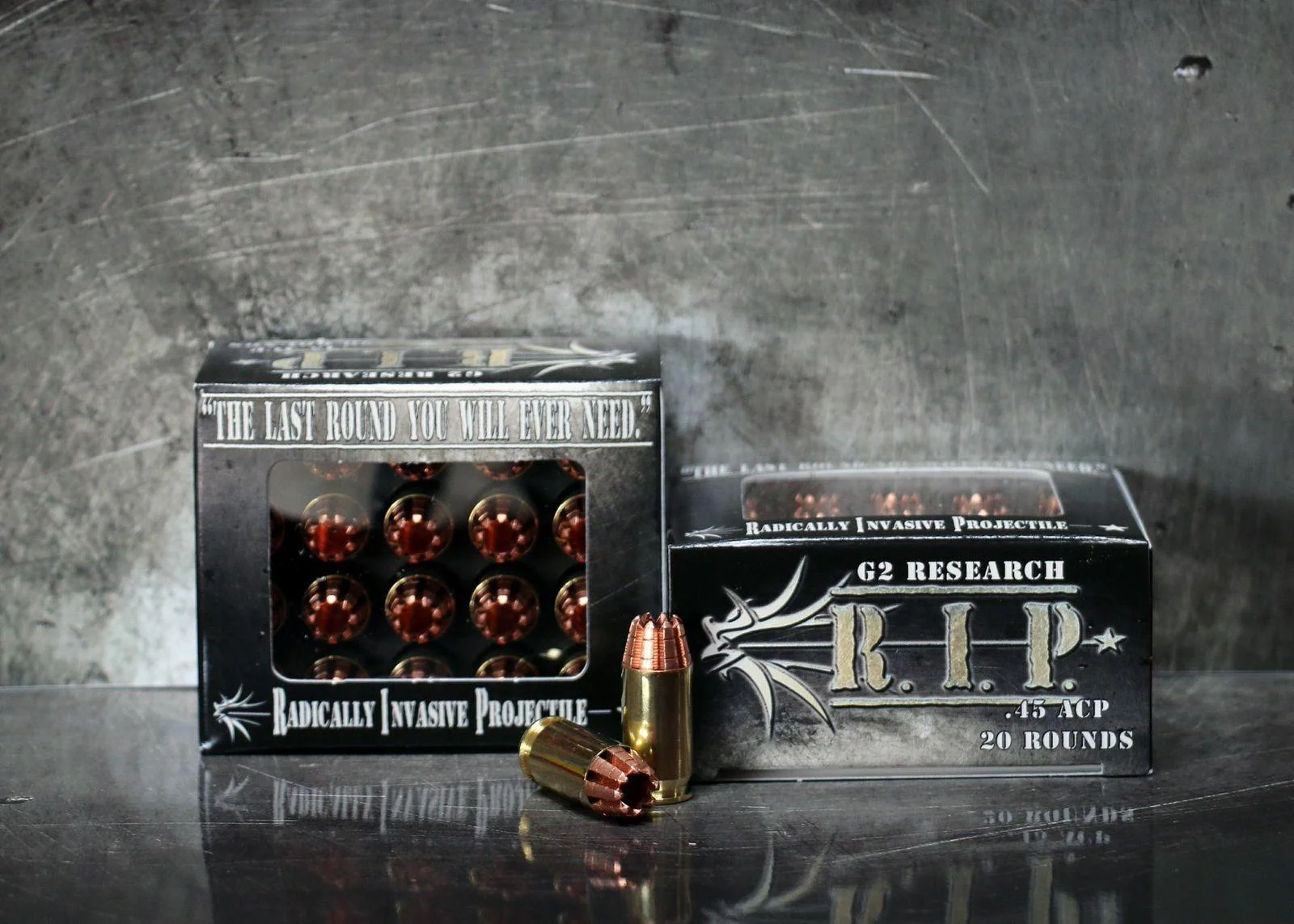 primary-55873 G2 Research Inc. G2 Research R.I.P. Handgun Ammunition .45 ACP 162 gr HP 1020 fps 20/ct