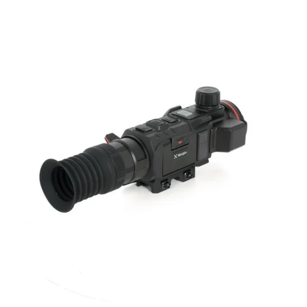 Nocpix RICO3 Thermal Sight, black angled side view with rubber eyecup and top control dial