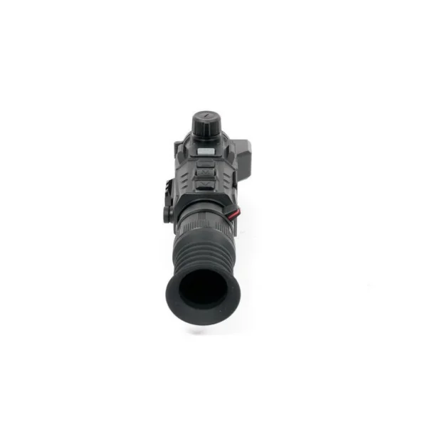 Nocpix RICO3 Thermal Sight, black front view with rubber eyecup and top adjustment dial