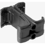 MAGPUL MAGLINK MAG COUPLER, angled view in black with twin circular openings and clamp