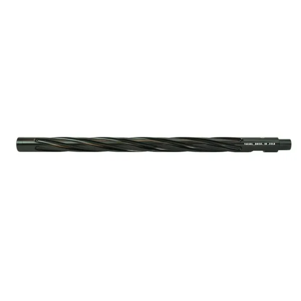 Tactical Solutions X-Ring Performance LT Barrel, gloss black fluted barrel in side view