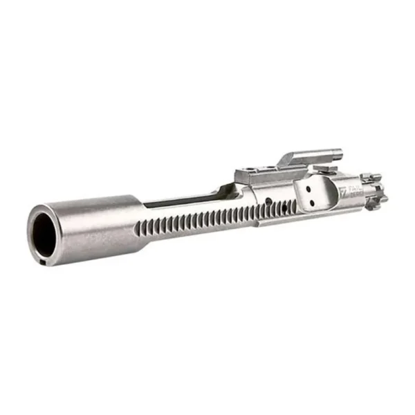 Fail Zero Assembled Bolt Carrier Group, silver side view with visible bolt and gas key