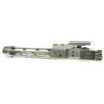 FailZero Lightweight Bolt Carrier Group silver metal assembly with cutouts, left side view