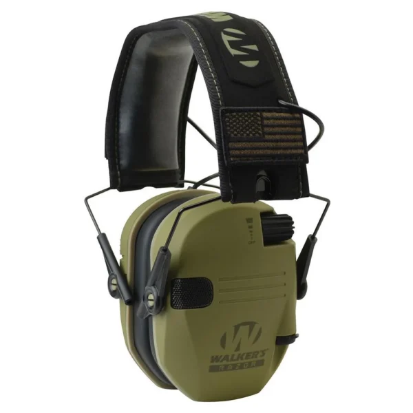Walkers Game Ear Walker's Razor Patriot Series Razor Slim Electronic Muff 23 NRR OD Patriot