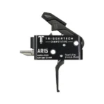 TriggerTech AR15 Single-Stage Competitive flat trigger, black side view with housing