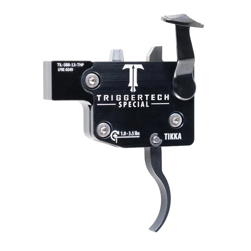 primary-55944 TriggerTech Special Tikka Rifle Trigger 1-3.5 lbs Curved LH Black