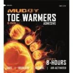 MUDDY DISPOSABLE TOE WARMER 10 PACK, black and orange retail package front