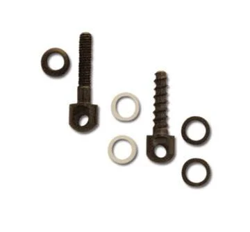 GROVTEC SWIVEL STUDS 1 7/8 AND 3/4 black swivel studs with assorted black and silver washers