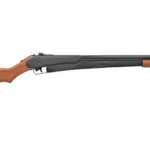 Daisy Model 25 black and brown left-side view with wood stock and pump handle