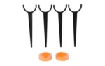 Daisy ShatterBlast Targets with Holders, four black holders and two orange targets