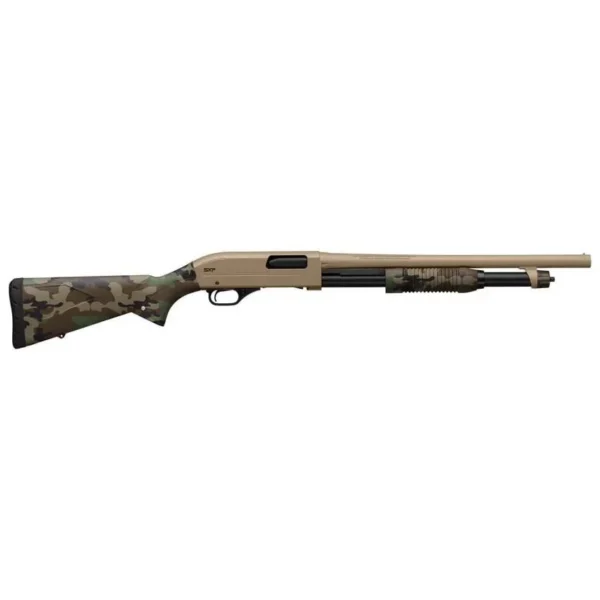 Winchester Repeating Arms / Browning Winchester SXP Defender Shotgun 20 ga 3" Chamber 5rd Magazine 18" Barrel FDE Woodland