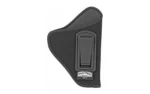 Uncle Mike's U/M INSIDE PANT HLSTR BLK SZ 0 RH, black right-side view with rectangular belt clip