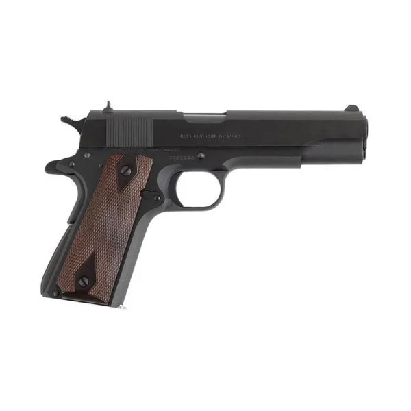 Colt Manufacturing Colt Government Model Handgun .45 Auto 7rd Magazine 5" Barrel Blued Finish Fixed Sights