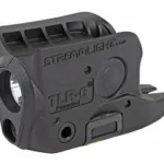 Streamlight TLR-6 black light and laser unit, angled side view with molded controls
