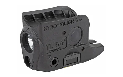 primary-6404 Streamlight TLR-6 black light and laser unit, angled side view with molded controls