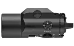 Streamlight TLR-VIR II black weapon light, left side view with adjustment controls